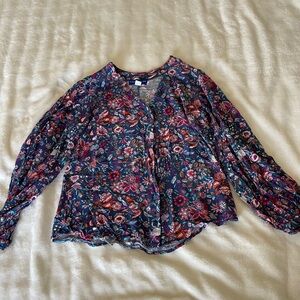 Simply Styled Multicolor Floral Blouse
